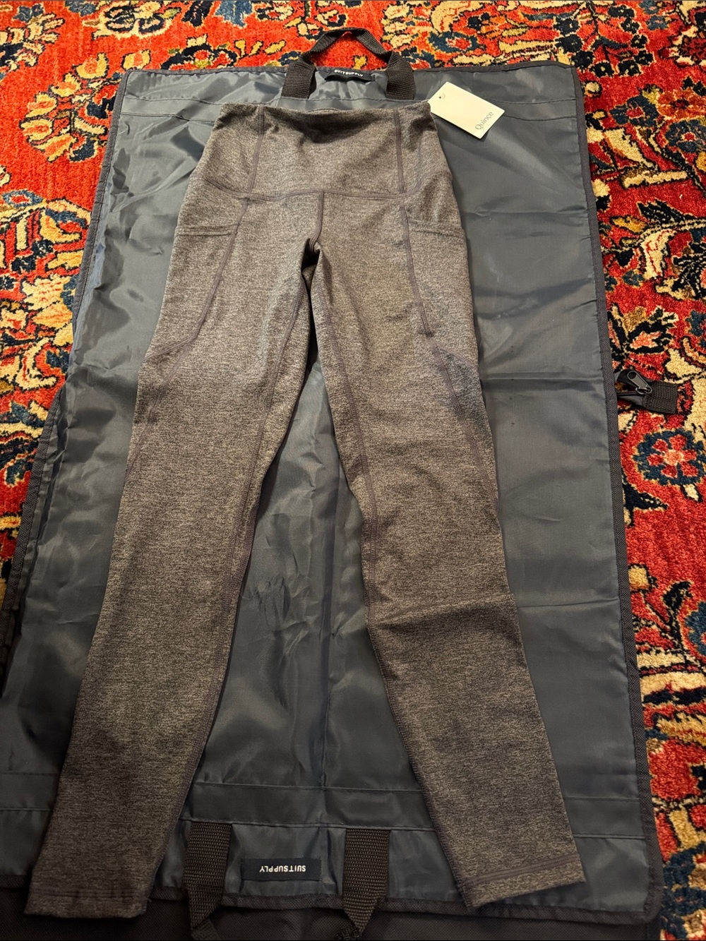 Quince Heather Charcoal High-Rise pocket Leggings